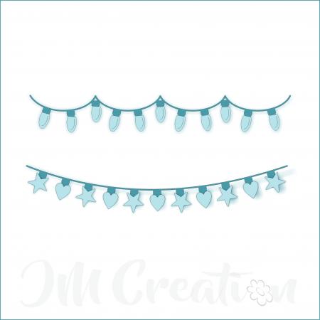 Stanzschablone - Lichterketten